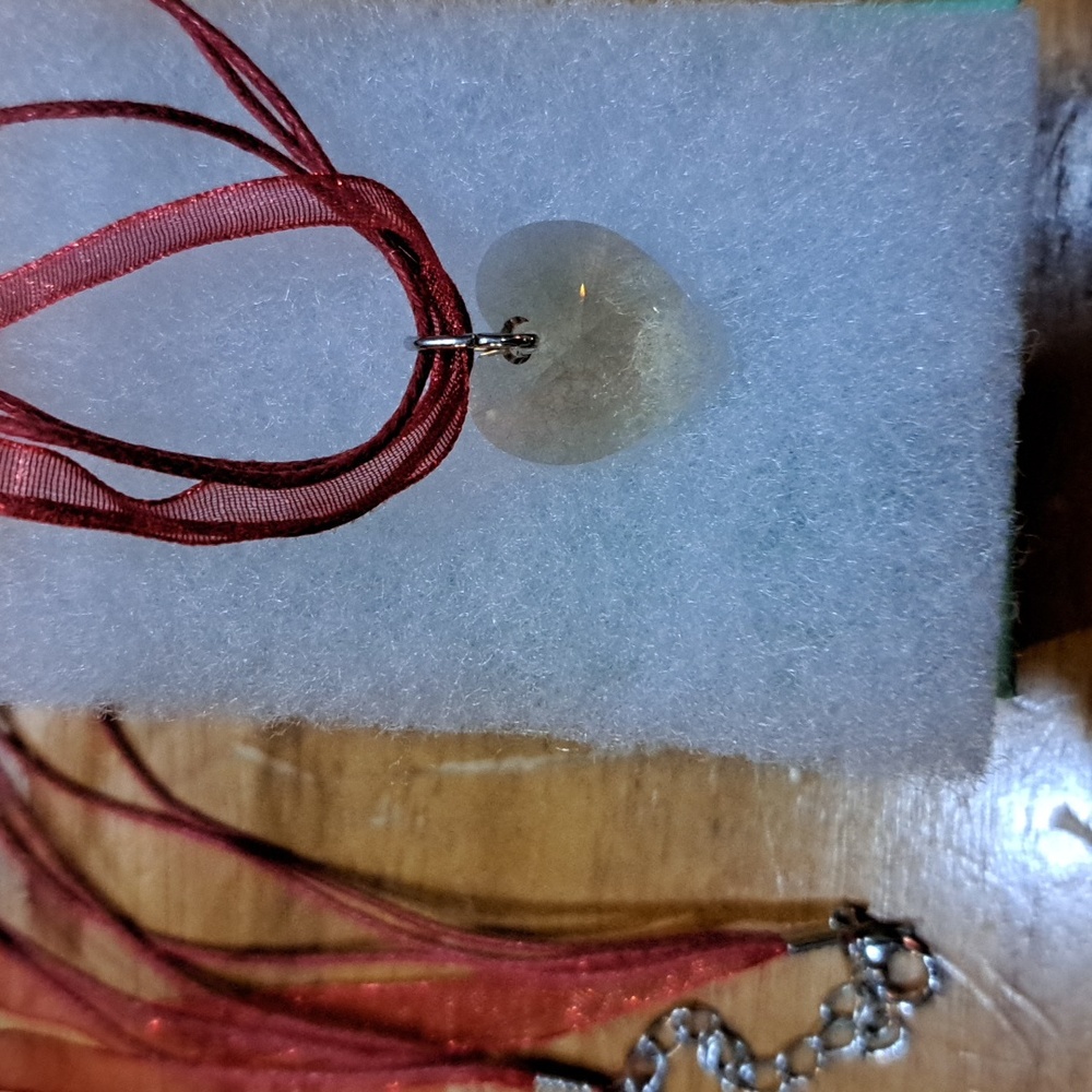 🔥CLEARANCE! Mocha Cafe Crystal Heart Necklace - Picture 5 of 6